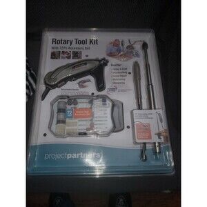 Project PartnersRotary Tool Kit with 72 PC Accessory Kit Brand New Sealed